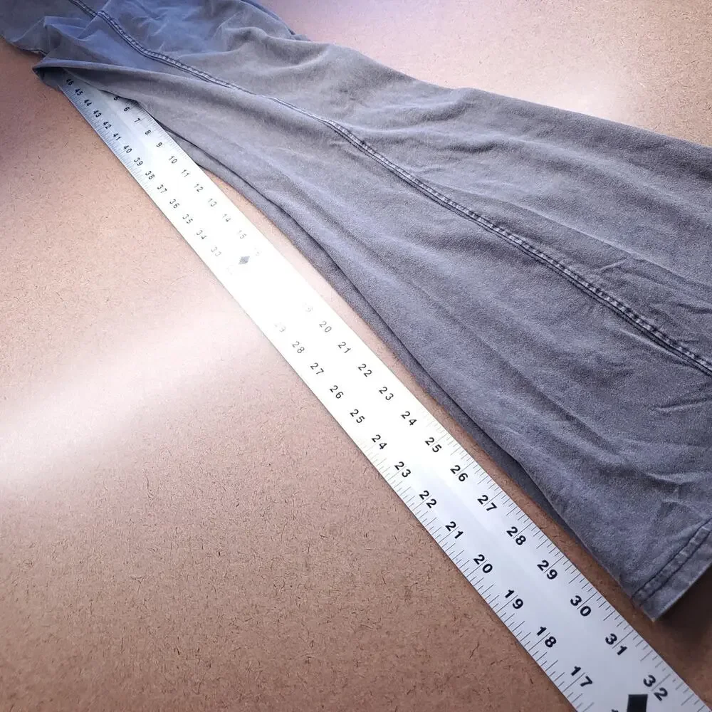 Out From Under Aria Pull On Flare Pants Women SP Gray Stretch Urban Outfitters